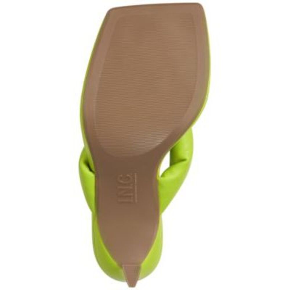 INC Womens Green Puffed Straps Sagee Toe Stiletto Slip On Thong Sandals 6.5 M - Picture 4 of 4